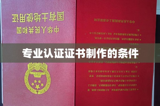 霍邱专业认证证书制作的条件
