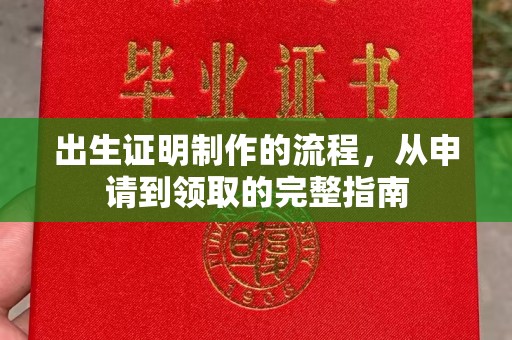 霍邱出生证明制作的流程，从申请到领取的完整指南