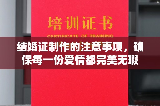 霍邱结婚证制作的注意事项，确保每一份爱情都完美无瑕