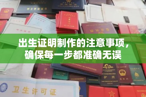 霍邱出生证明制作的注意事项，确保每一步都准确无误
