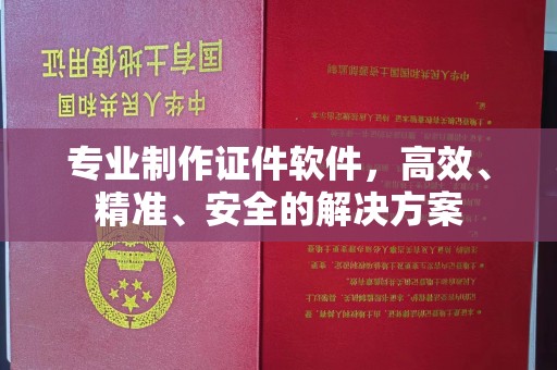 霍邱专业制作证件软件，高效、精准、安全的解决方案